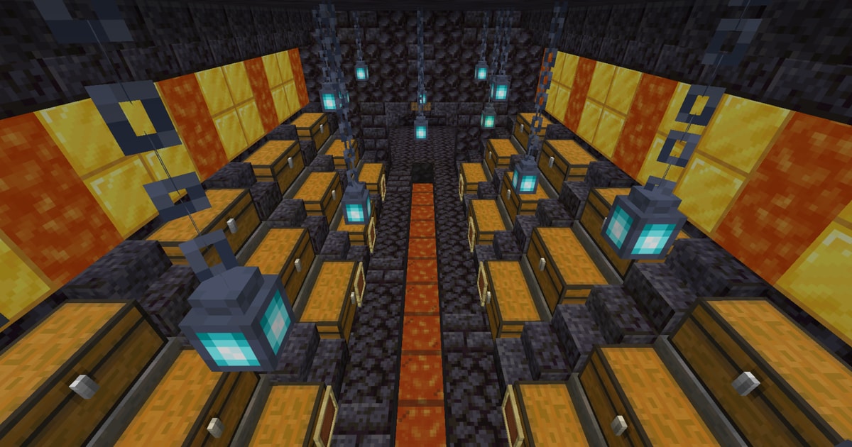 Bastion Stash Minecraft Schematic | donut.build