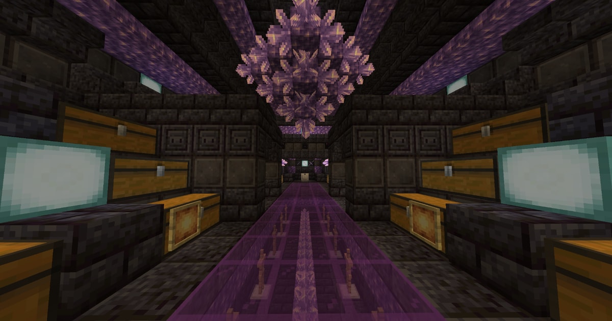 Duo Stash | Prismarine | Amethyst | Regear | Stasis Minecraft Schematic ...