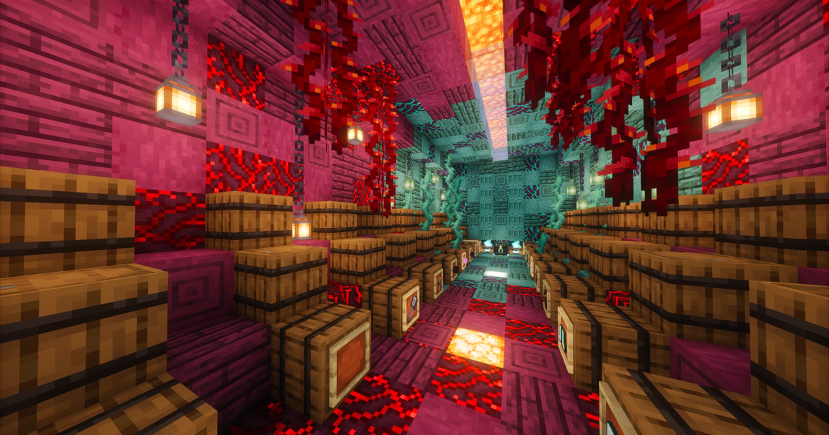 Mini Nether Structuresminecraft Mini nether stash Minecraft Schematic | donut.build