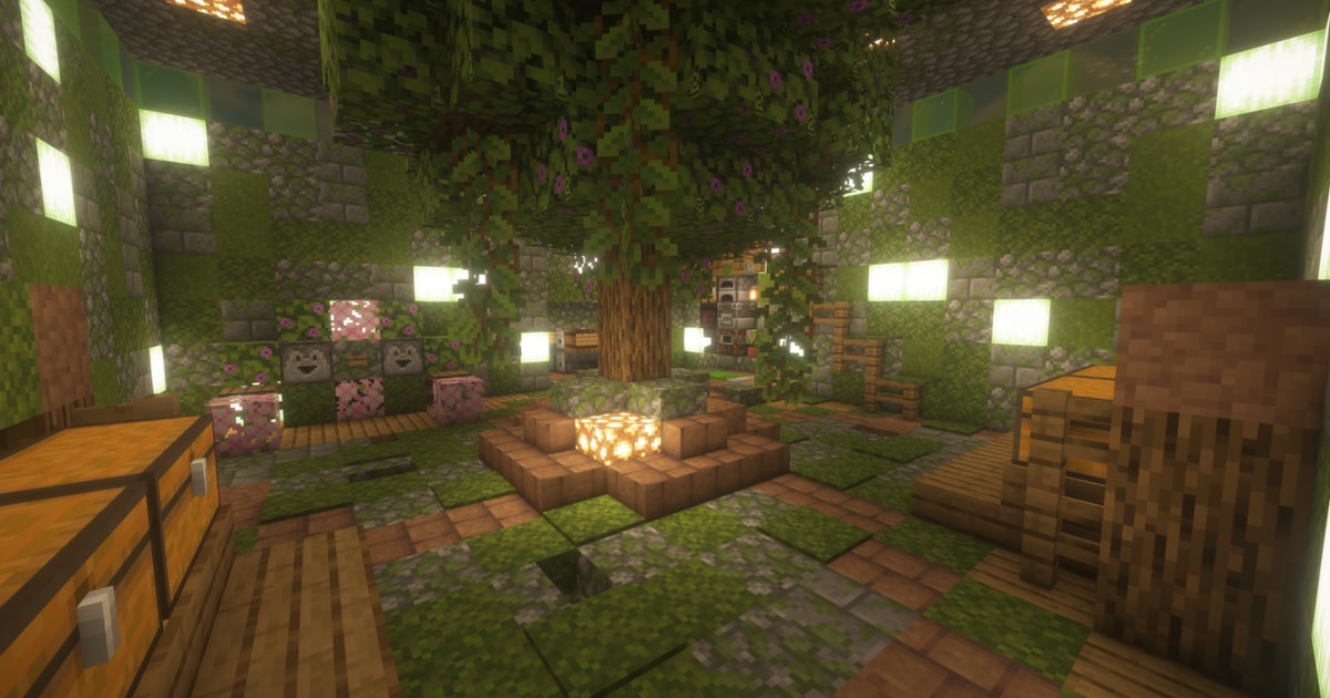 Willow tree base Minecraft Schematic | donut.build