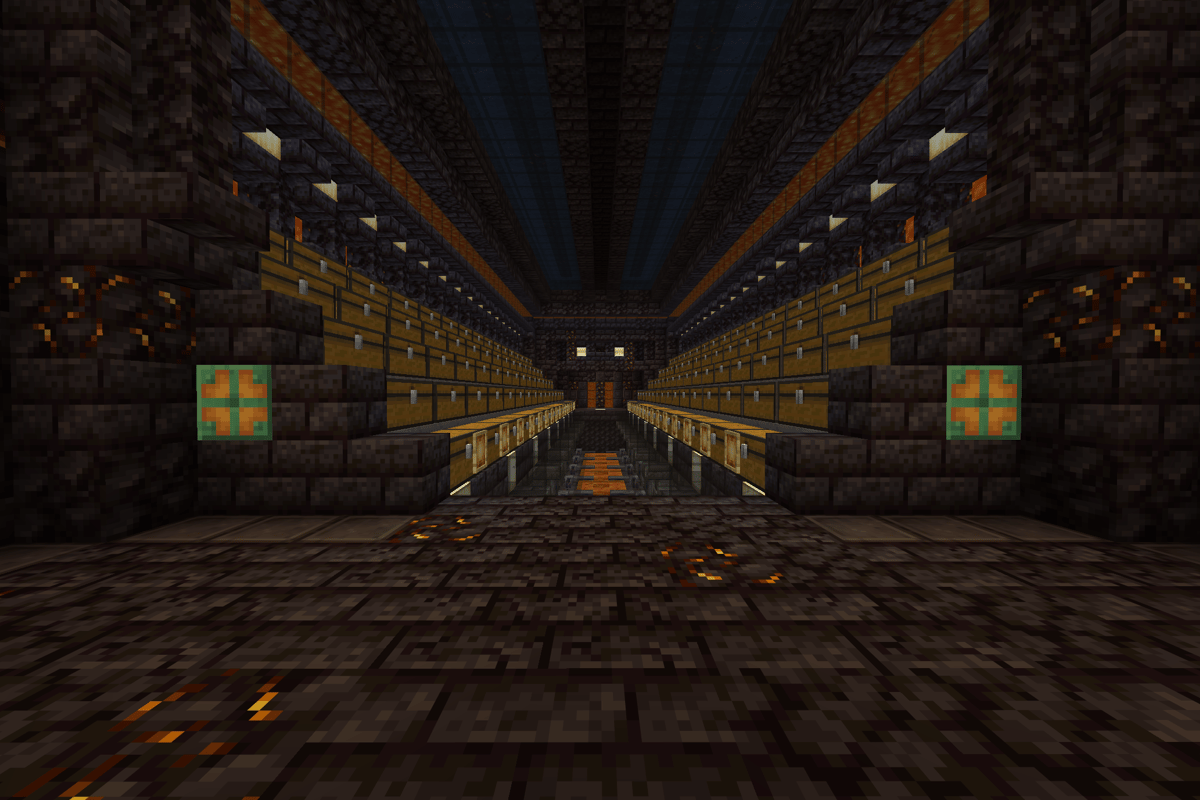 Minecraft Nether Storage DrDonut Mega Nether Storage Stash Minecraft Schematic | donut.build