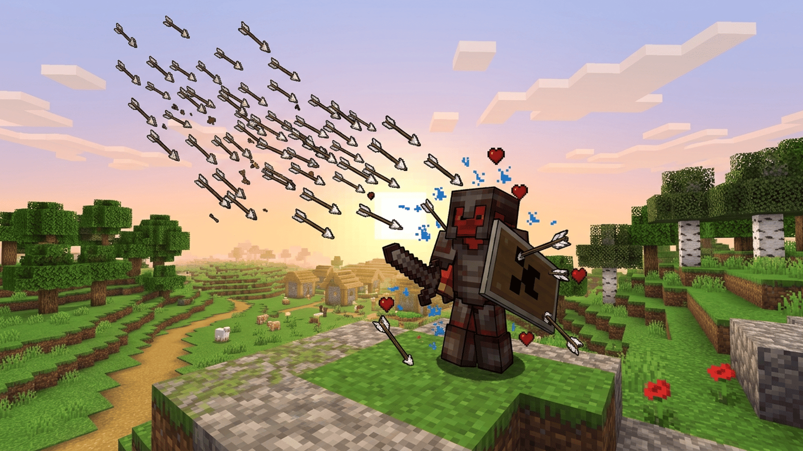 Arrow Cannon (1shot, full netherite with 2 totems) compact image 1