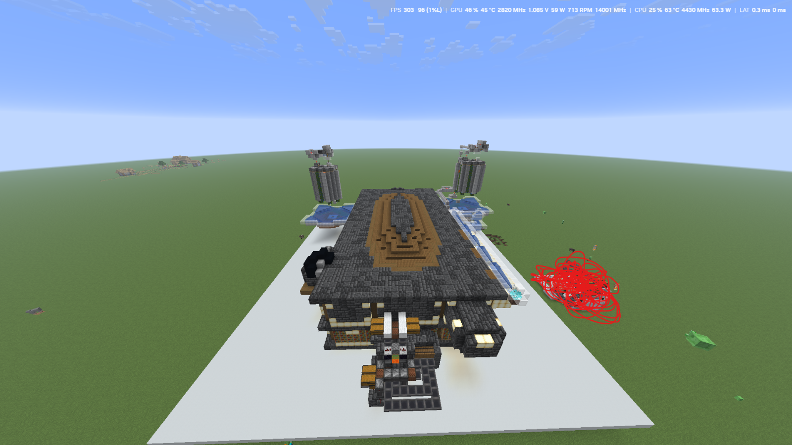 cobble stone farm with a libery stash image 1