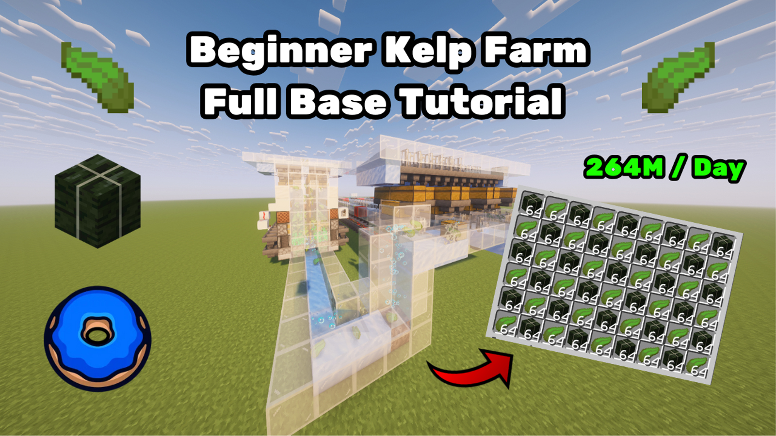 TsDom Beginner Kelp Farm Full Base image 2