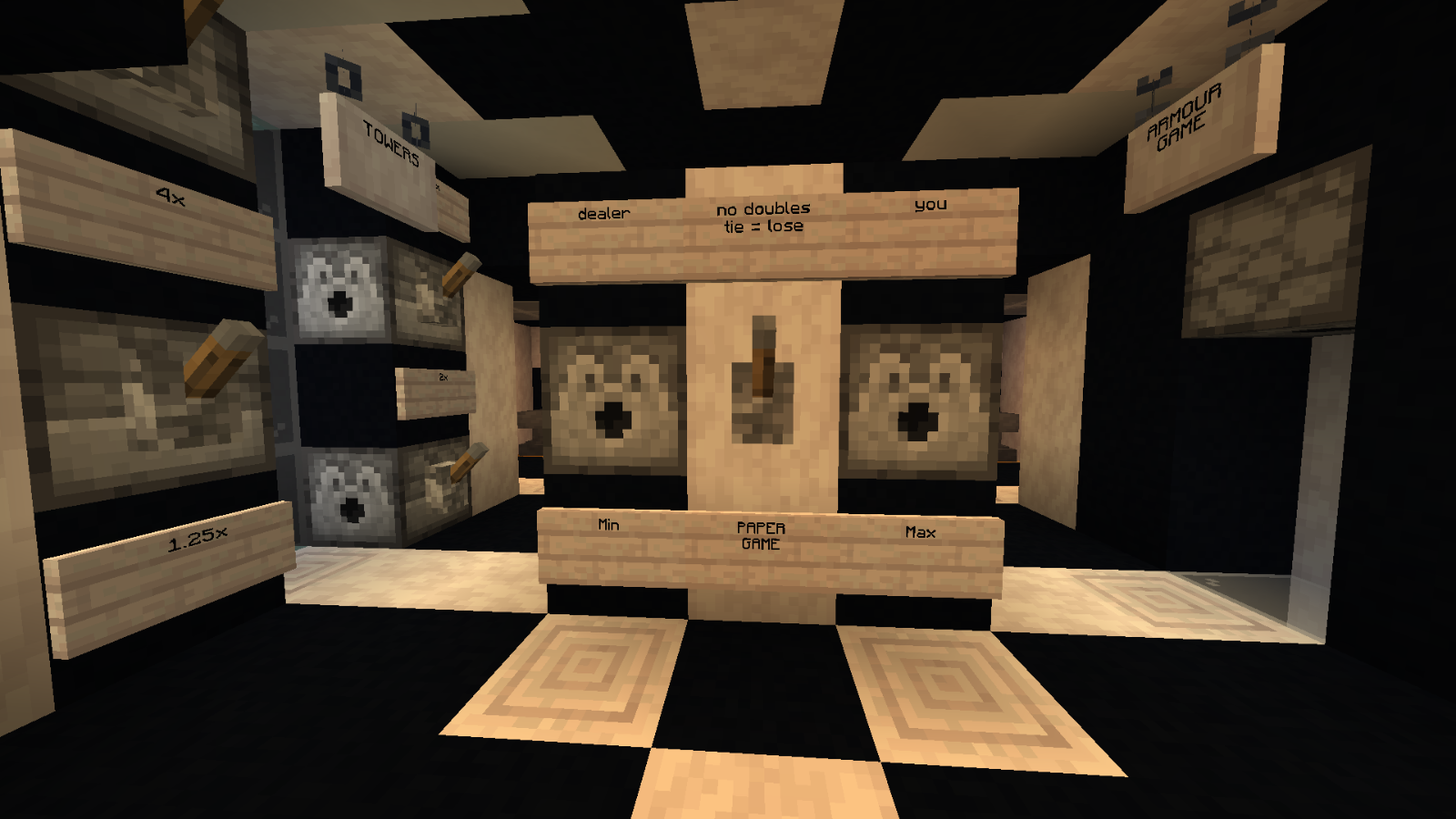 Black and white casino with pearls image 1