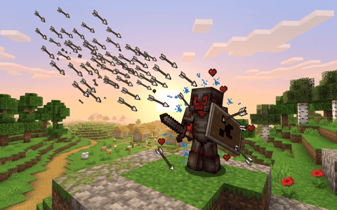 Arrow Cannon (1shot, full netherite with 2 totems) compact thumbnail