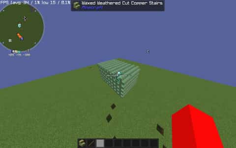 very pretty minecraft:waxed_weathered_cut_copper_stairs box thumbnail