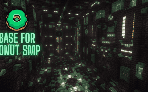 Green and Black base for donut smp. designed by (gamblingZAZ) thumbnail