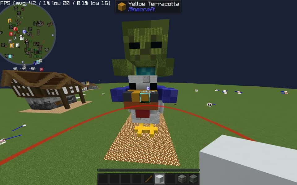 Chicken jockey statue thumbnail